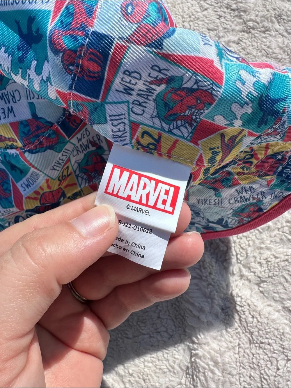 Marvel | Spider-Man Toddler Boys Reversible Bucket Style Swim Hat
